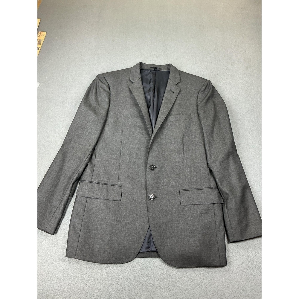 J.Crew Blazer Mens 40R Gray Ludlow Super 120s Wool Two Button Suit Jacket 28130